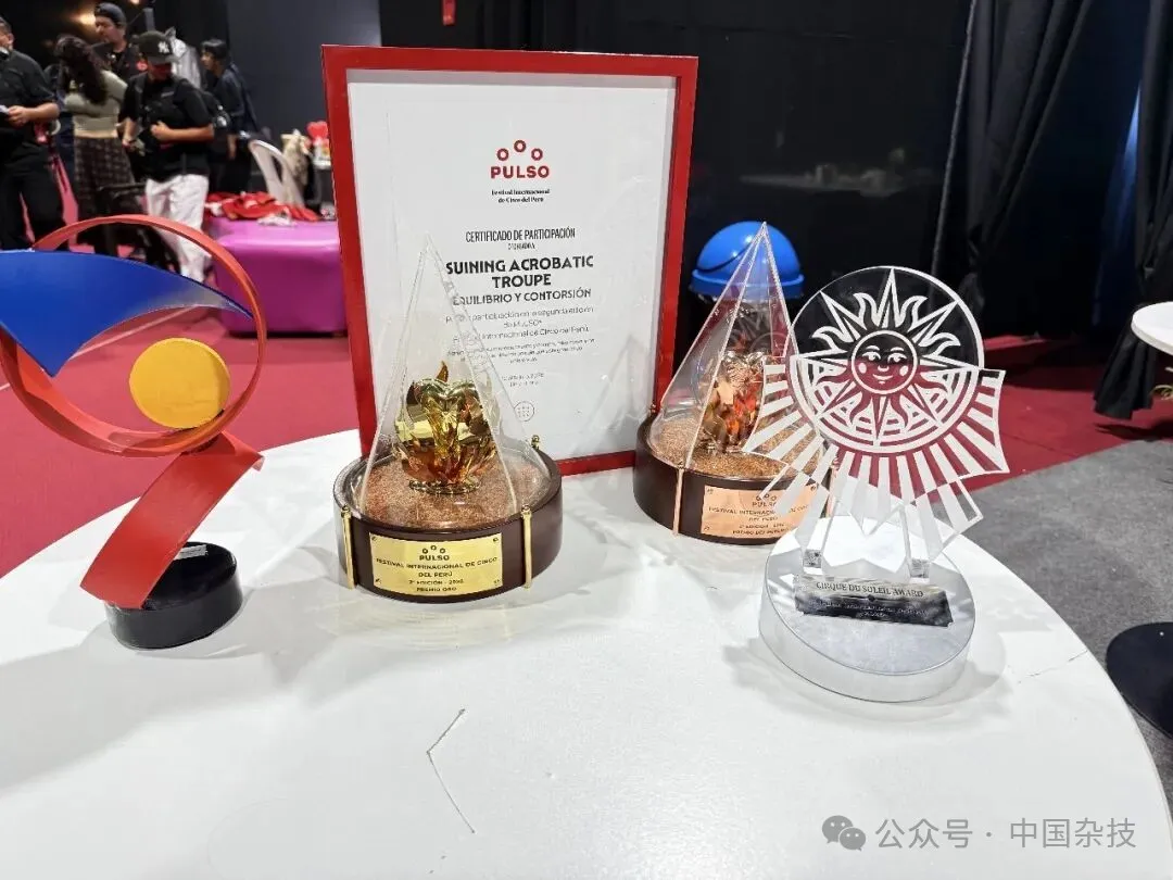 Award certificate and trophy